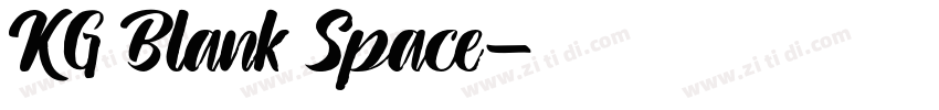 KG Blank Space字体转换